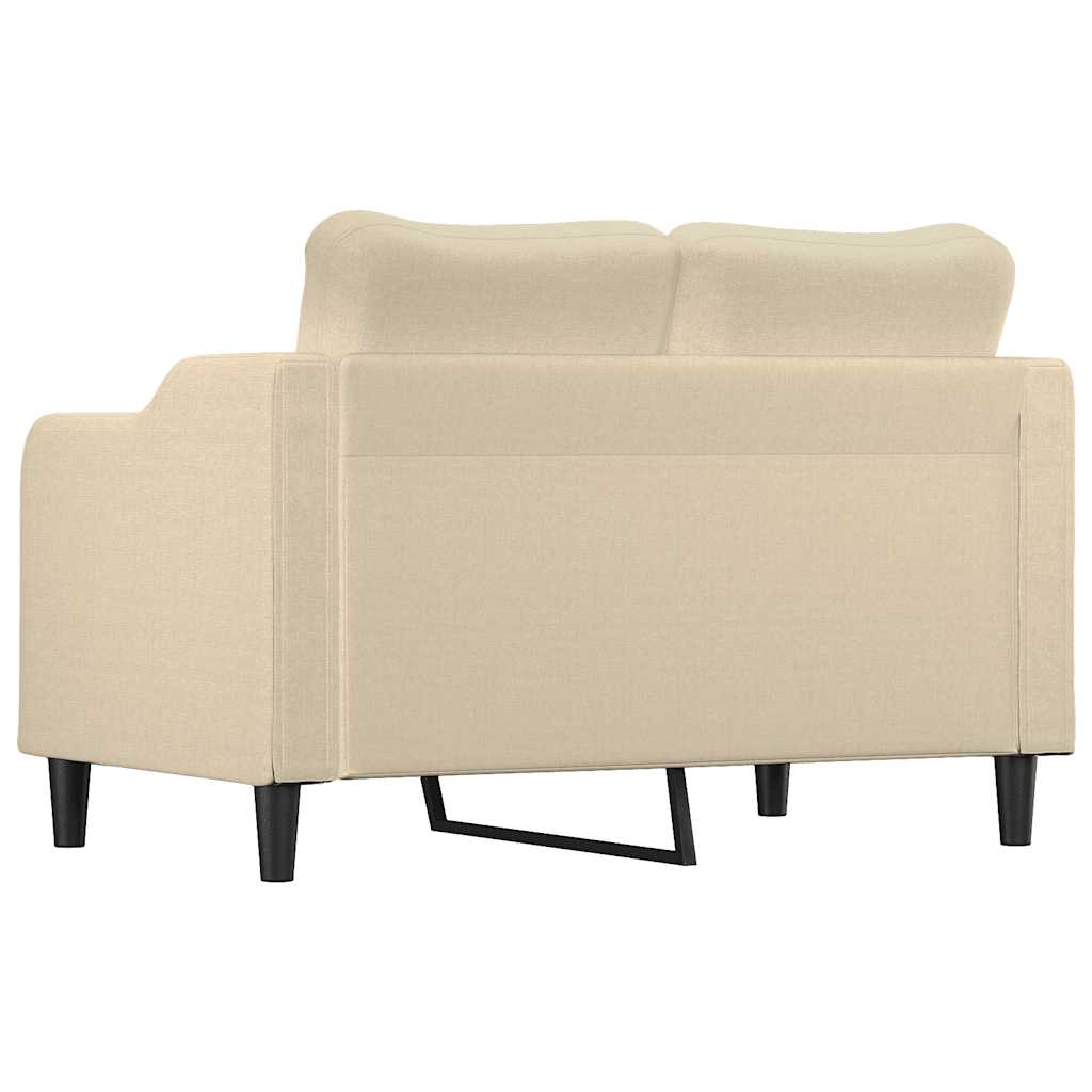 2-Sitzer-Sofa Creme 120 cm Stoff