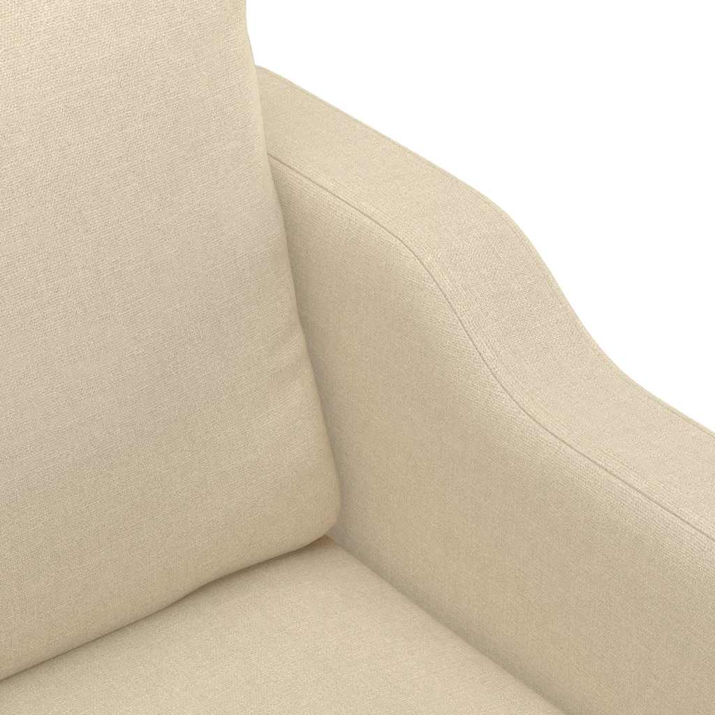 2-Sitzer-Sofa Creme 120 cm Stoff