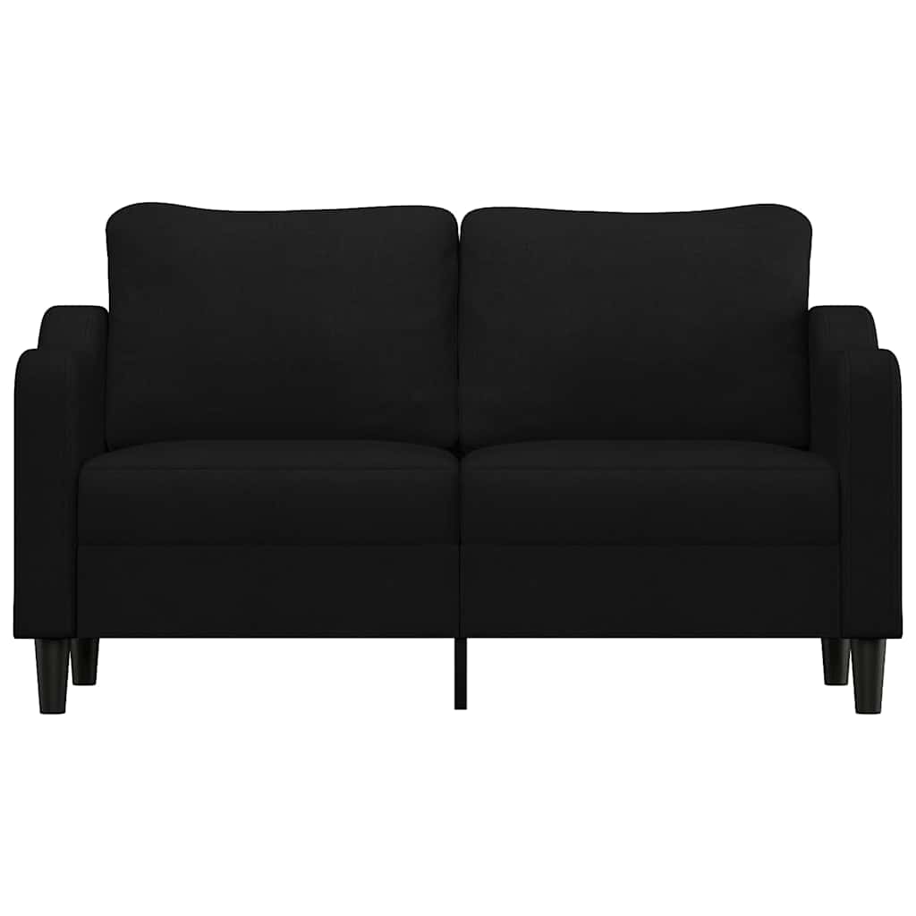 2-Sitzer-Sofa Schwarz 140 cm Stoff