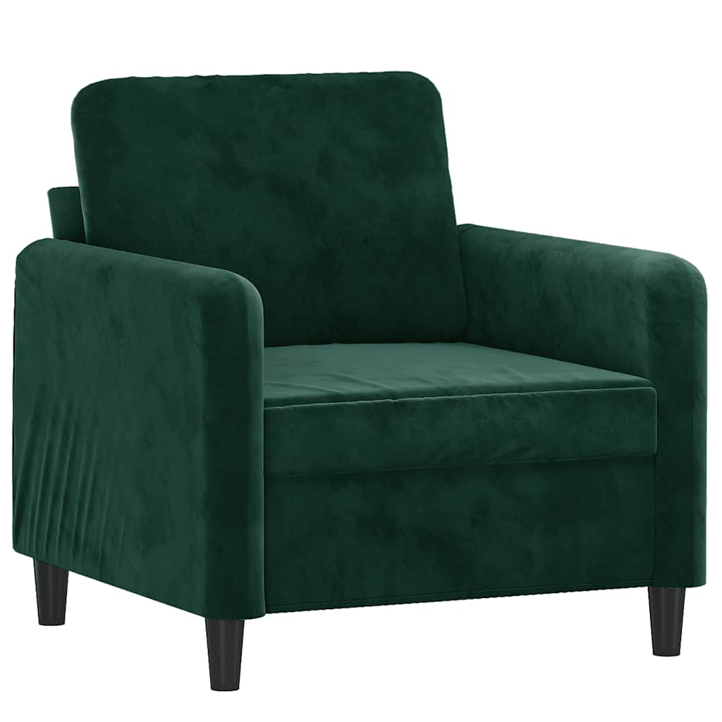 Sessel Dunkelgrün 60 cm Samt