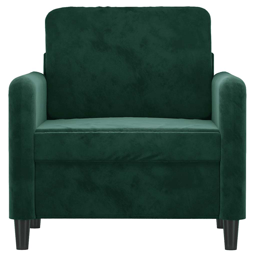 Sessel Dunkelgrün 60 cm Samt