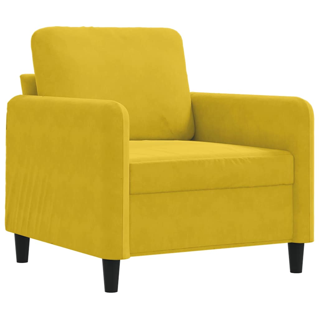 Sessel Gelb 60 cm Samt
