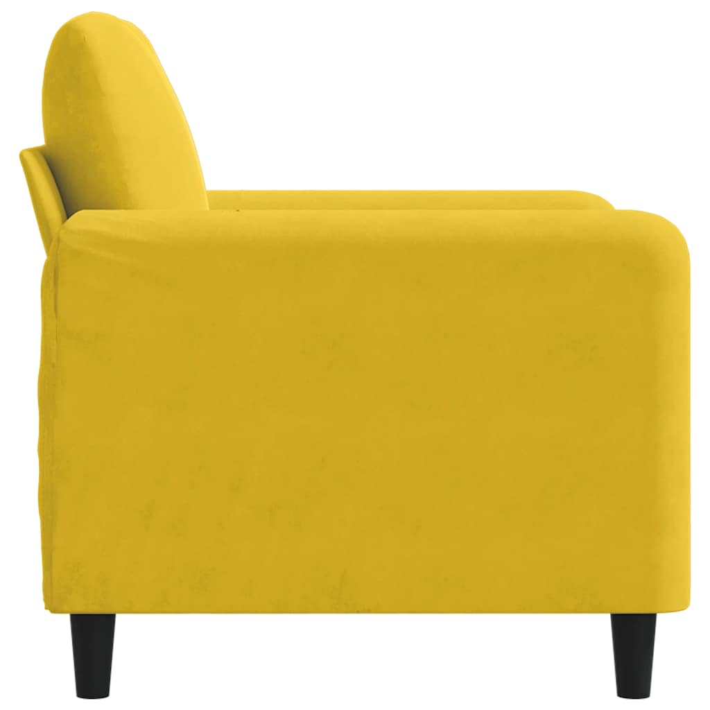 Sessel Gelb 60 cm Samt