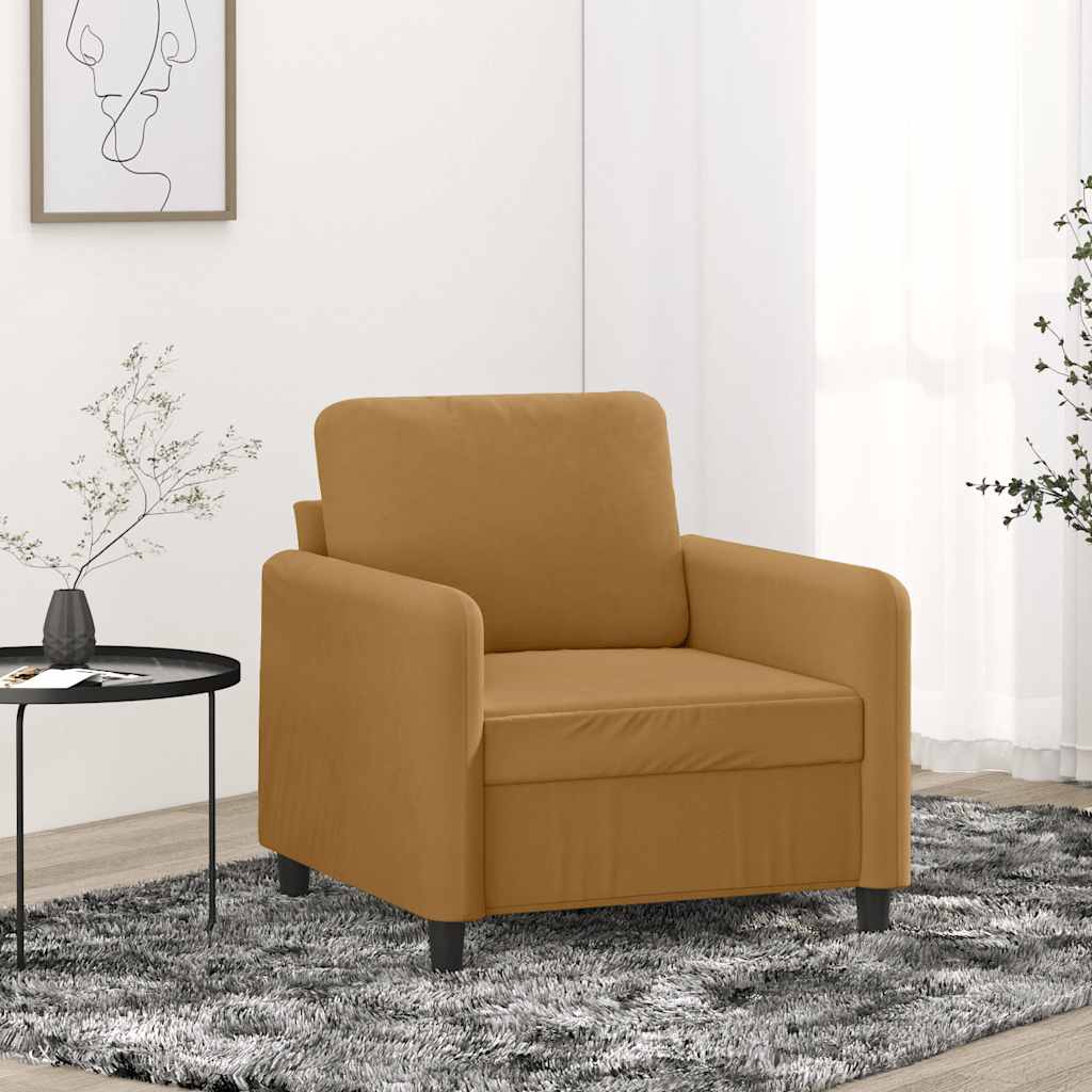 Sessel Braun 60 cm Samt