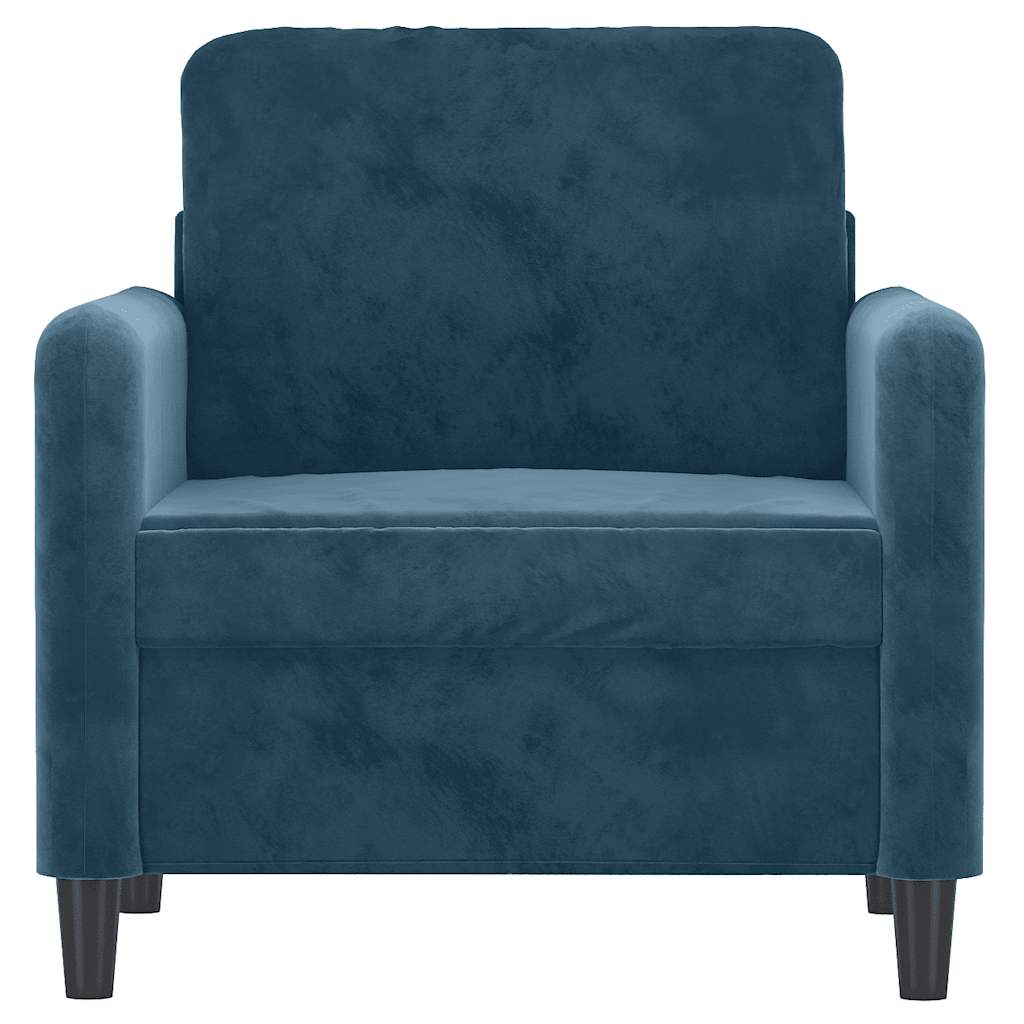 Sessel Blau 60 cm Samt