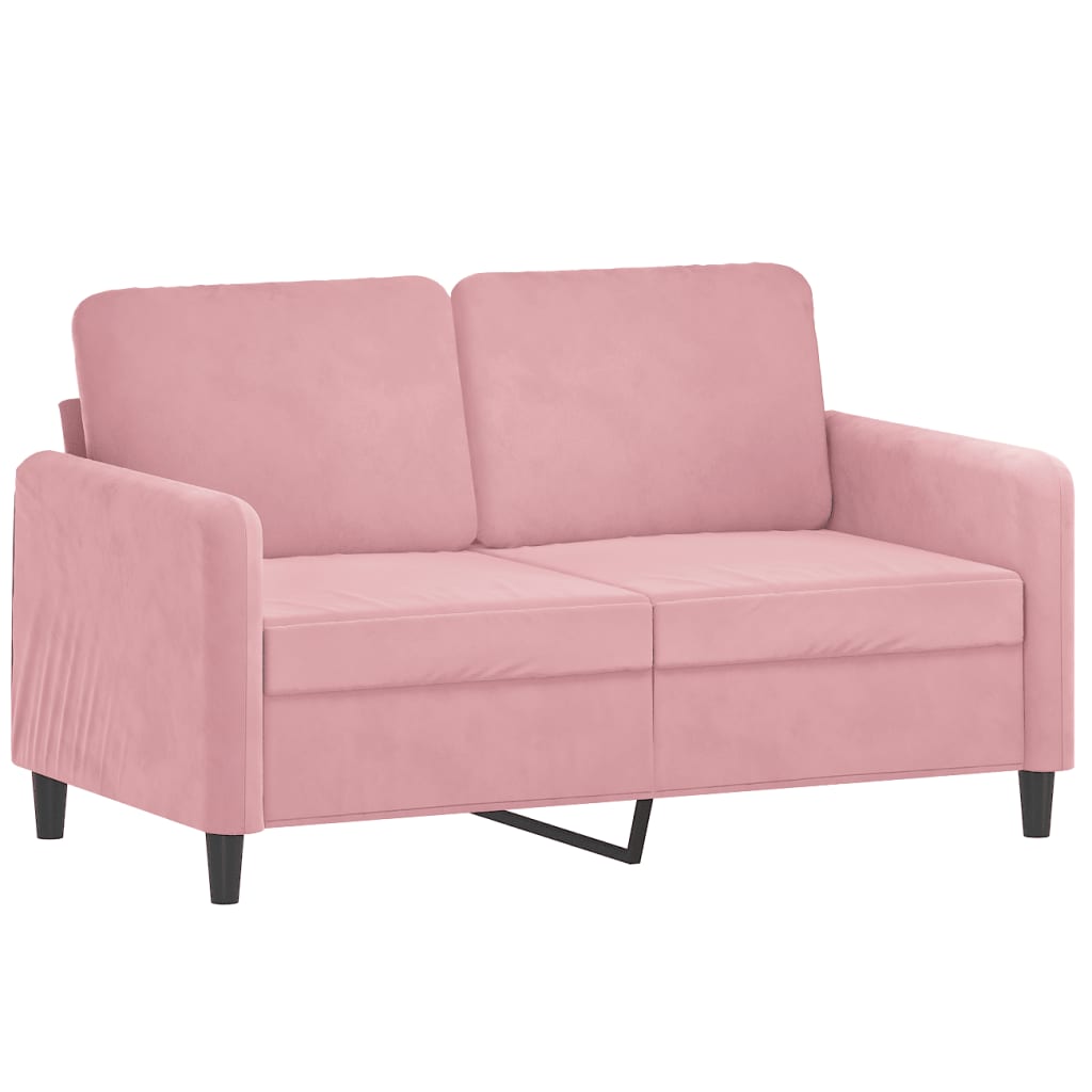 2-Sitzer-Sofa Rosa 120 cm Samt