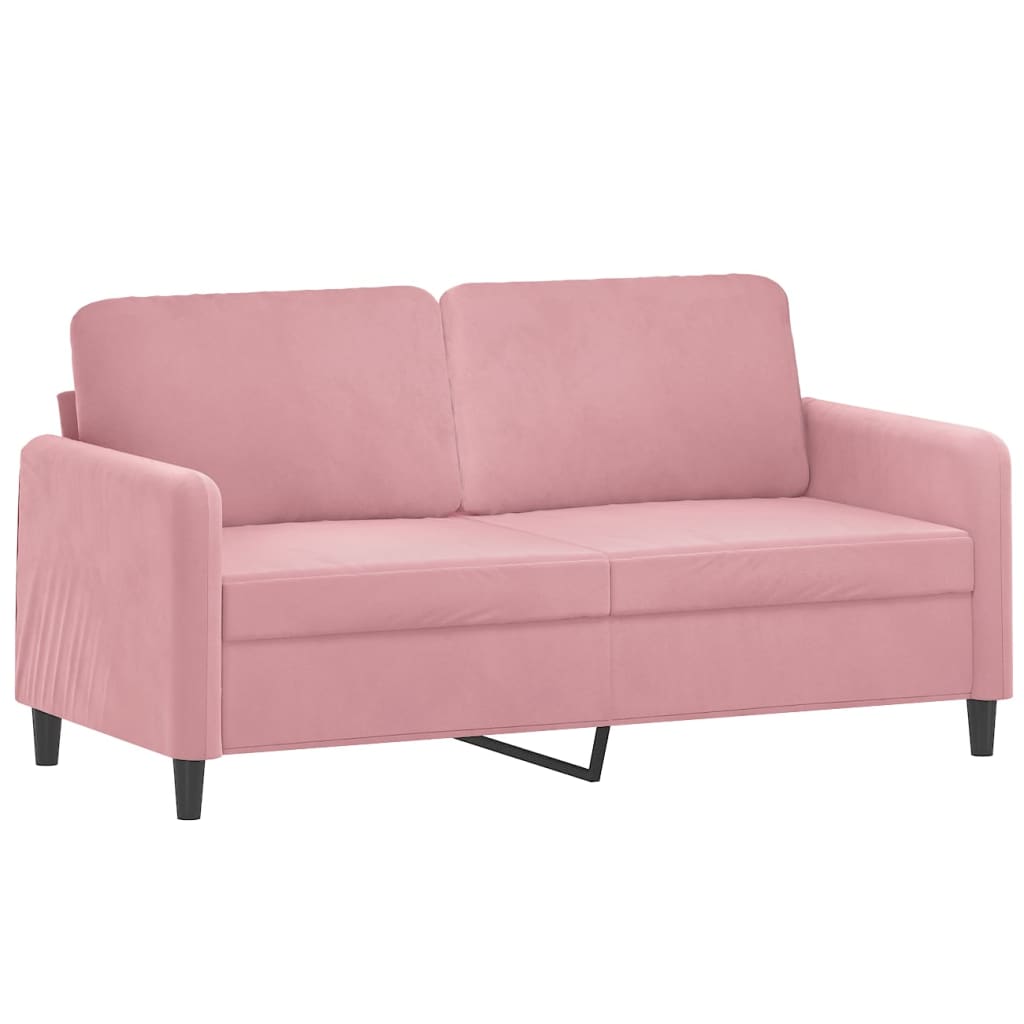 2-Sitzer-Sofa Rosa 140 cm Samt