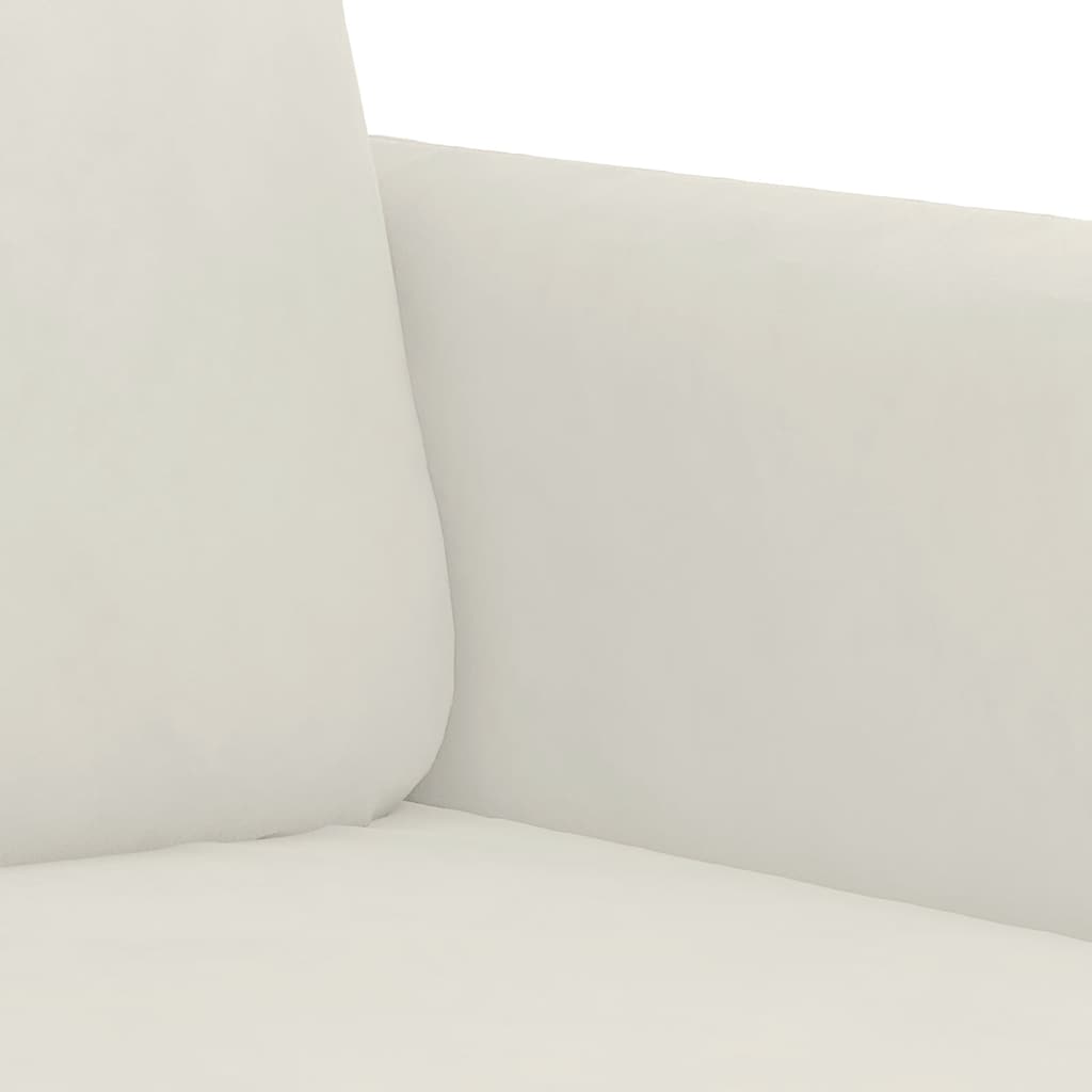 3-Sitzer-Sofa Creme 180 cm Samt