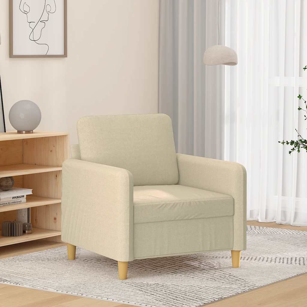 Sessel Creme 60 cm Stoff