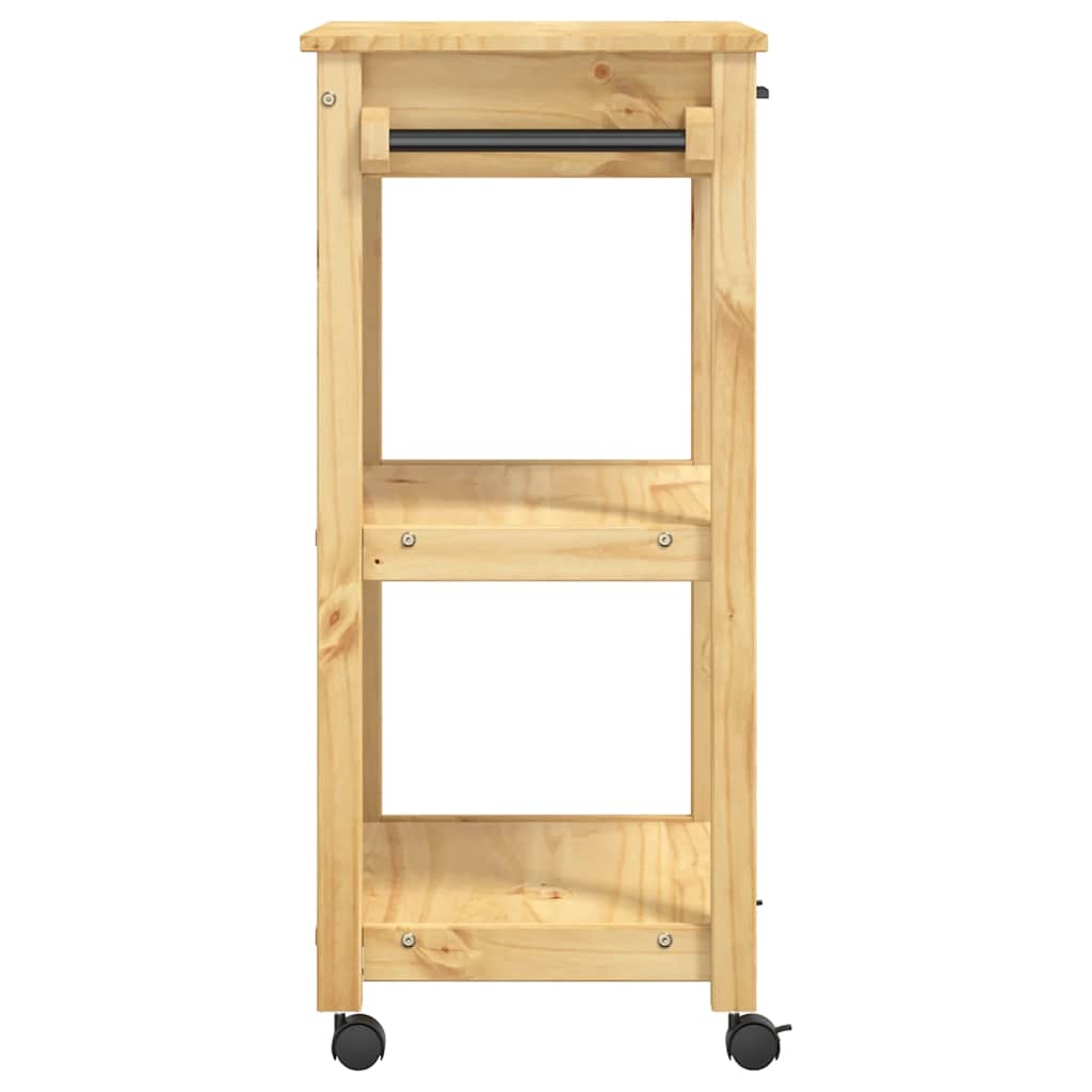 Küchenwagen MONZA 60x40x88,5 cm Massivholz Kiefer