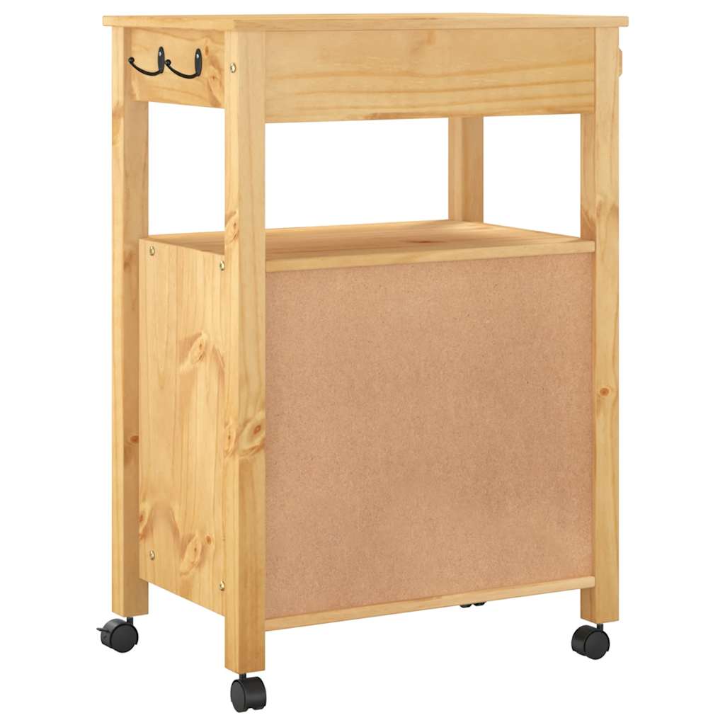 Küchenwagen MONZA 60x40x88,5 cm Massivholz Kiefer