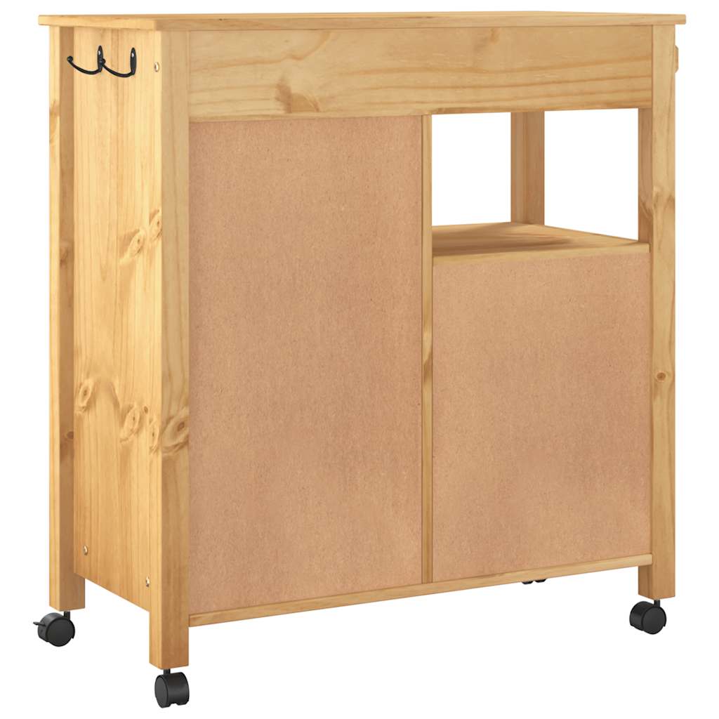 Küchenwagen MONZA 84x40x88,5 cm Massivholz Kiefer