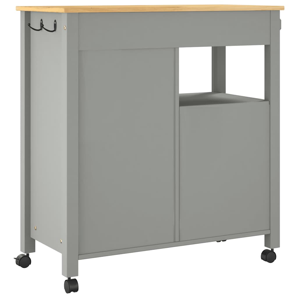 Küchenwagen MONZA 84x40x88,5 cm Massivholz Kiefer