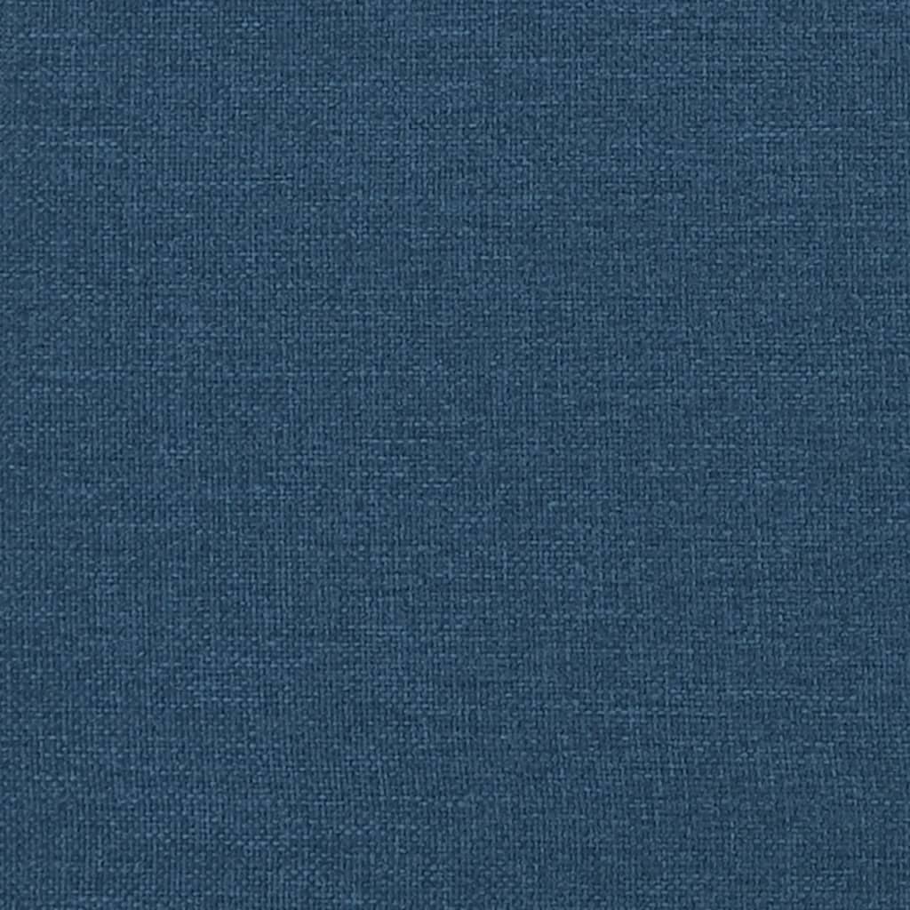 3-tlg. Sofagarnitur Blau Stoff