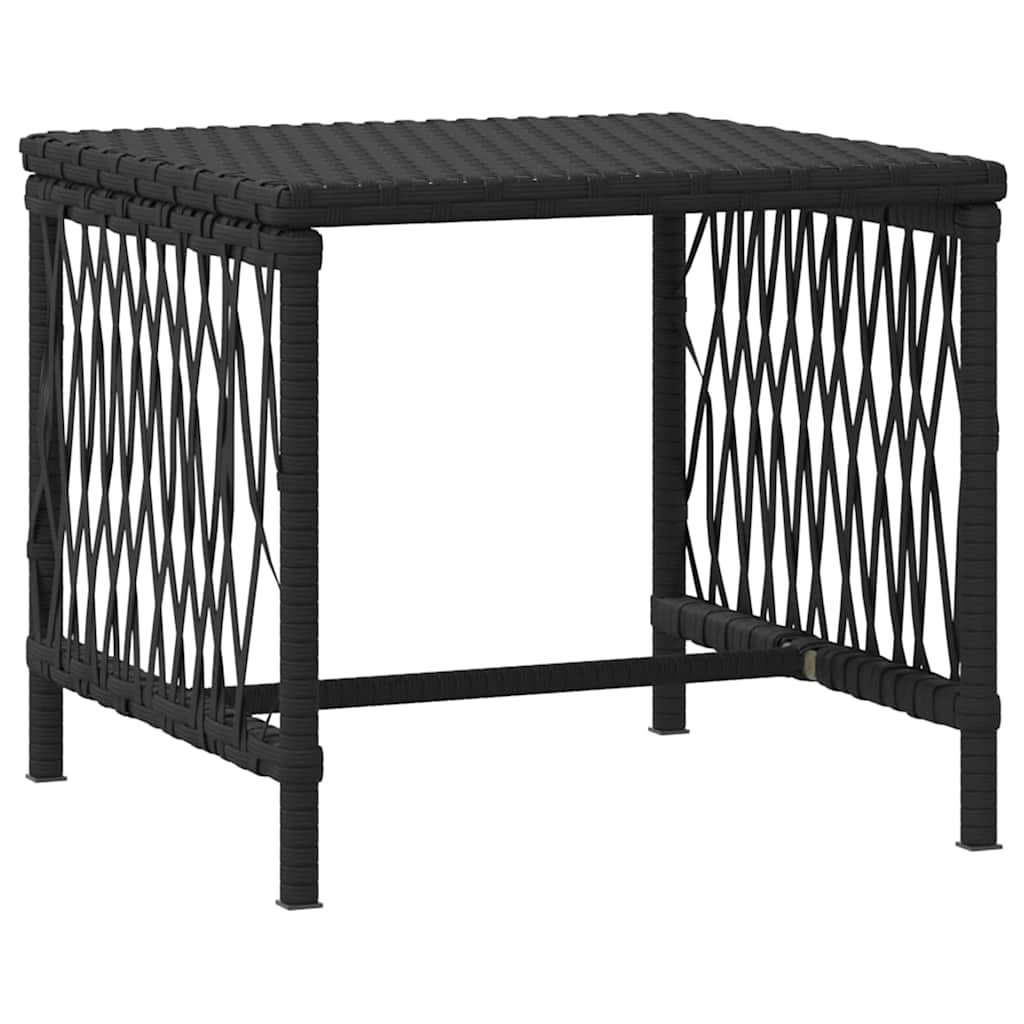 Sonnenliege 3 pcs Schwarz und Cremeweiß 55 x 200 x 92 cm