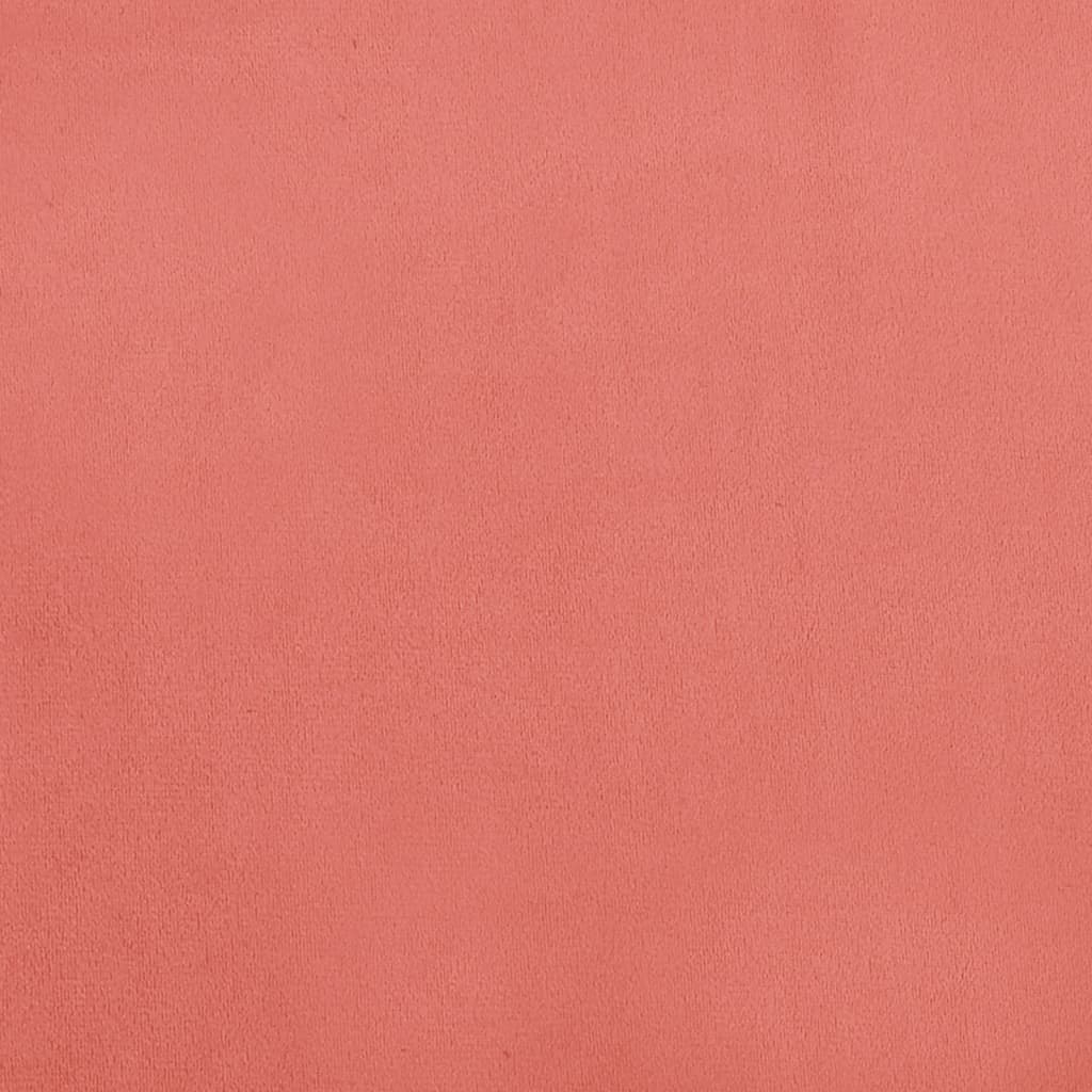 Schlafsofa 2-Sitzer mit 2 Kissen Rosa Samt