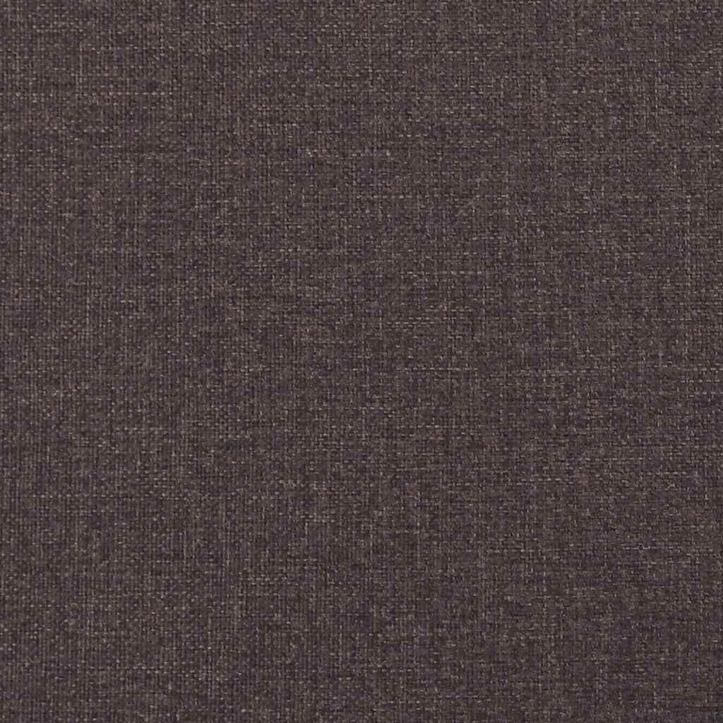 Chesterfield-Sofa 3-Sitzer Dunkelbraun Stoff