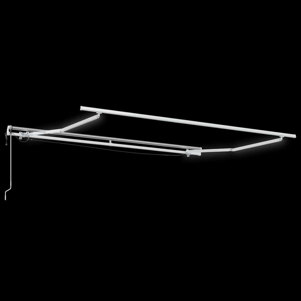Markise Automatisch mit LED Braun 300x250 cm
