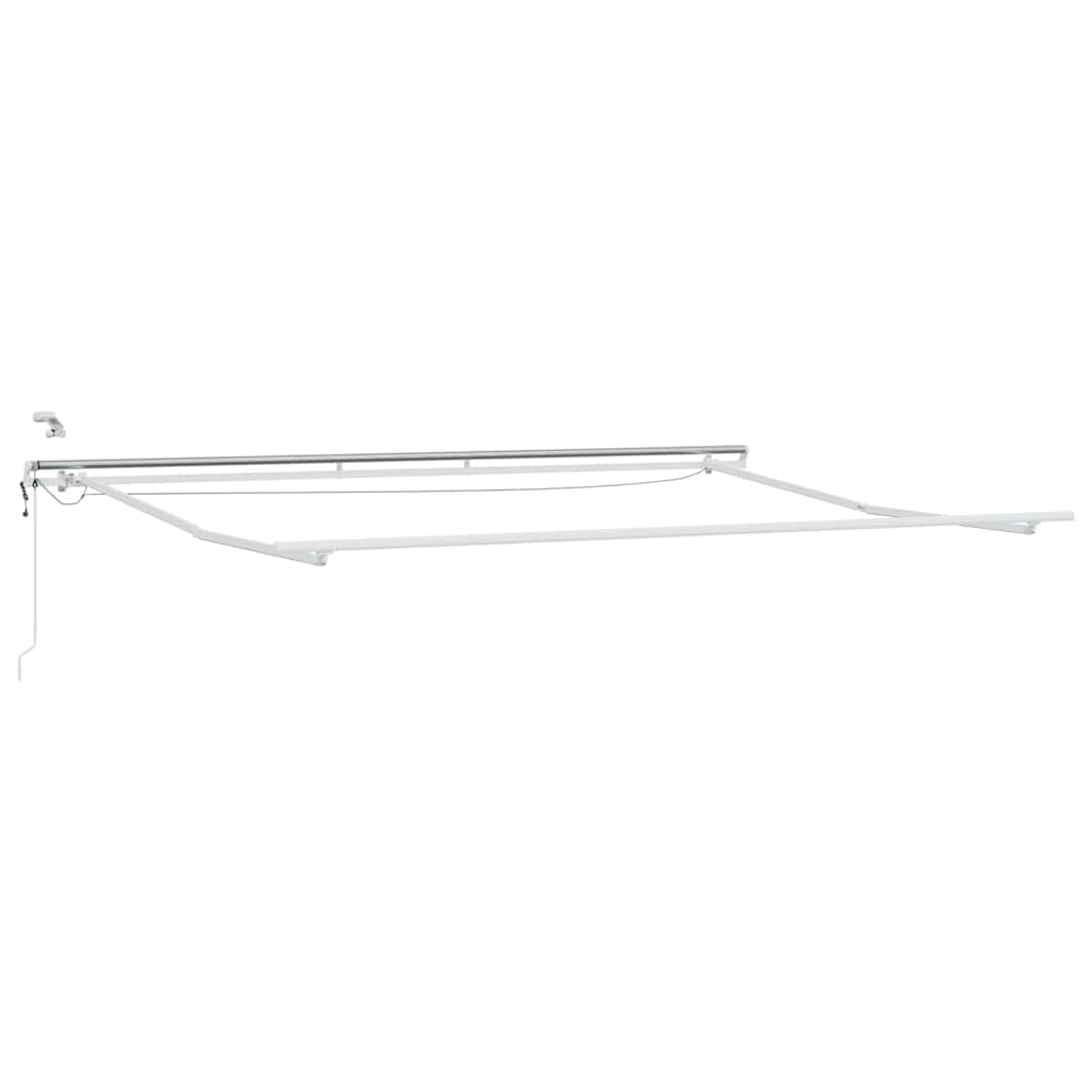 Markise Automatisch mit LED Anthrazit & Weiß 400x300 cm