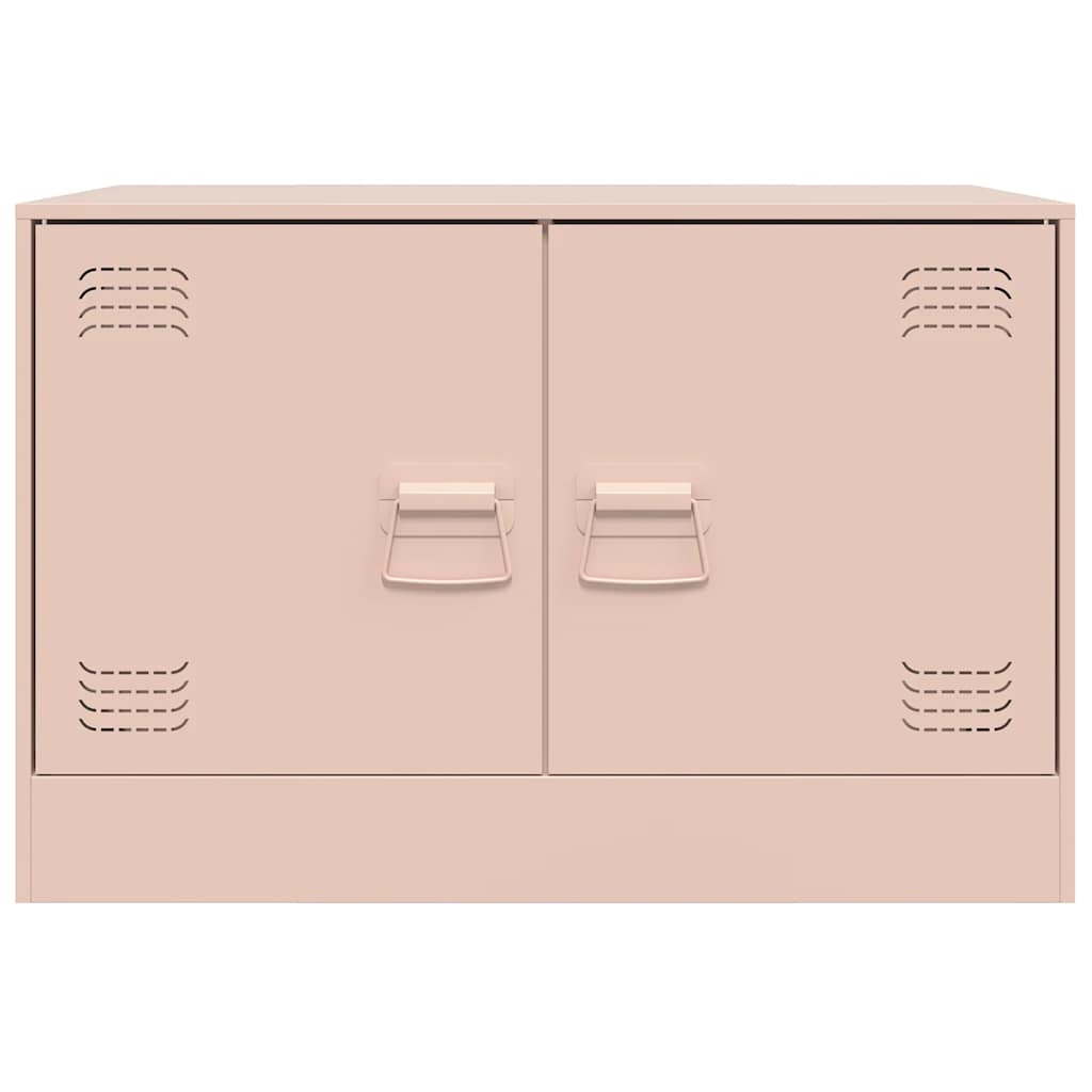 TV-Schränke 2 Stk. Rosa 67x39x44 cm Stahl