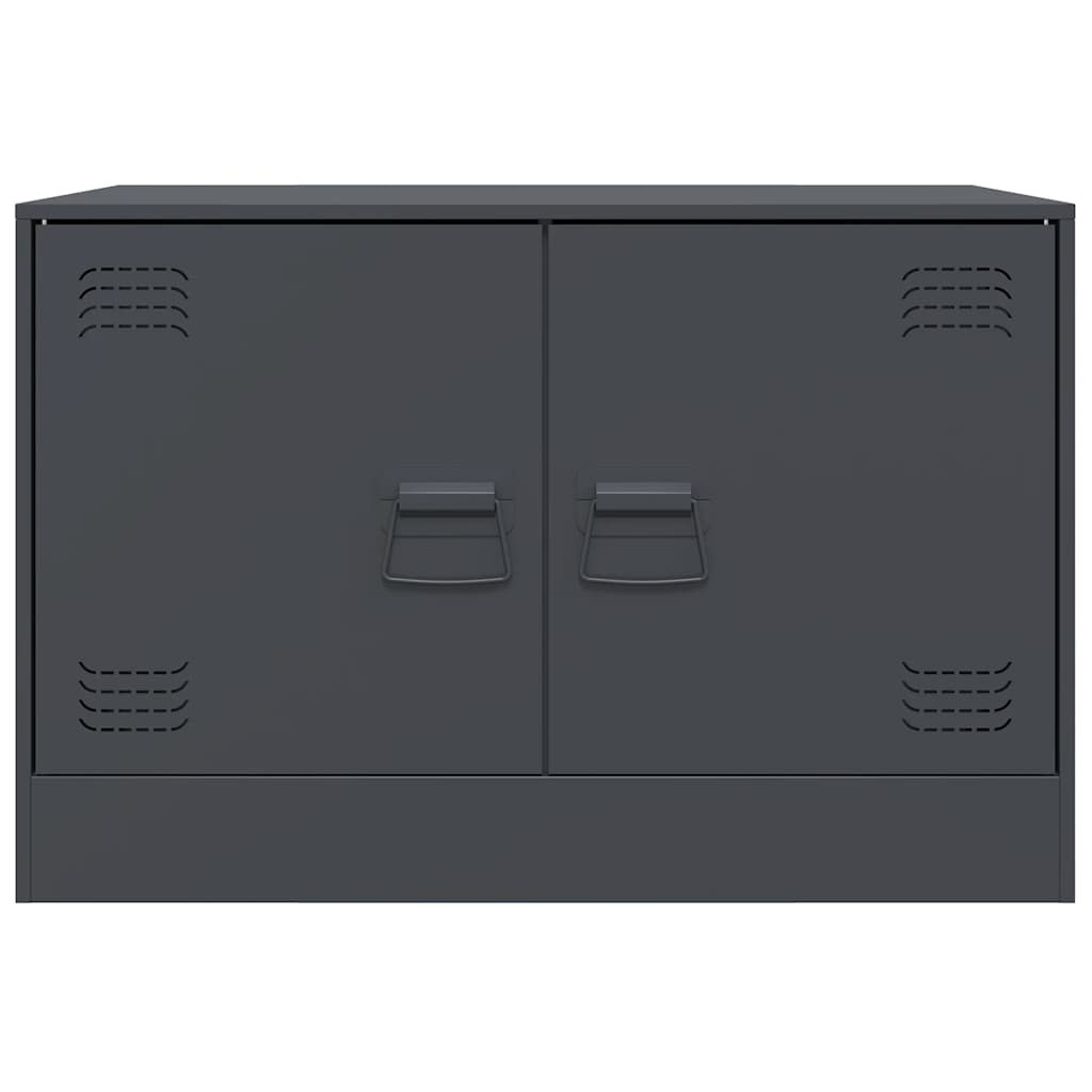 TV-Schränke 2 Stk. Anthrazit 67x39x44 cm Stahl