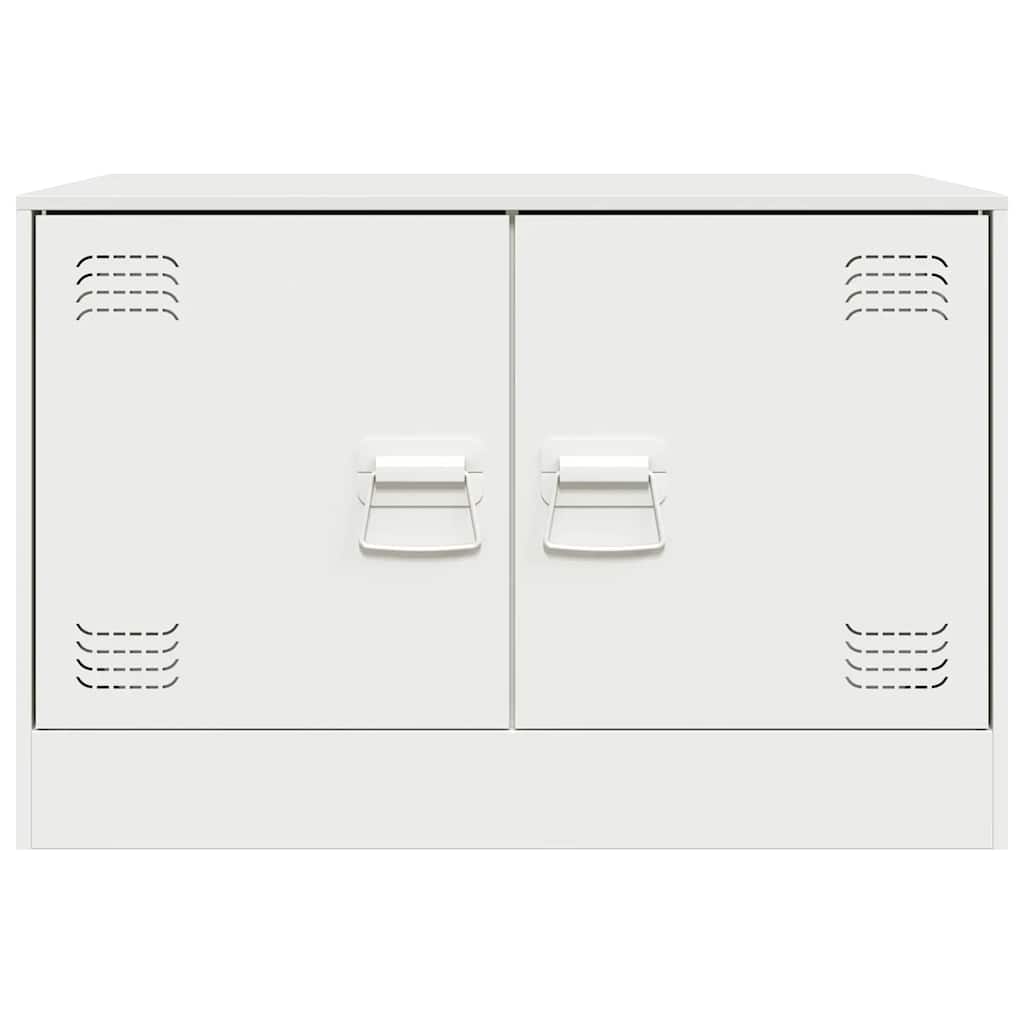 TV-Schränke 2 Stk. Weiß 67x39x44 cm Stahl