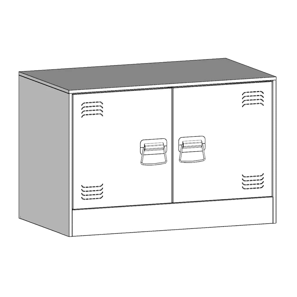 TV-Schränke 2 Stk. Weiß 67x39x44 cm Stahl