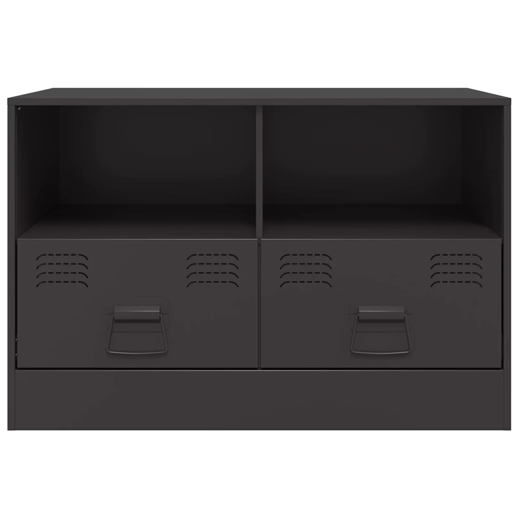 TV-Schränke 2 Stk. Schwarz 67x39x44 cm Stahl
