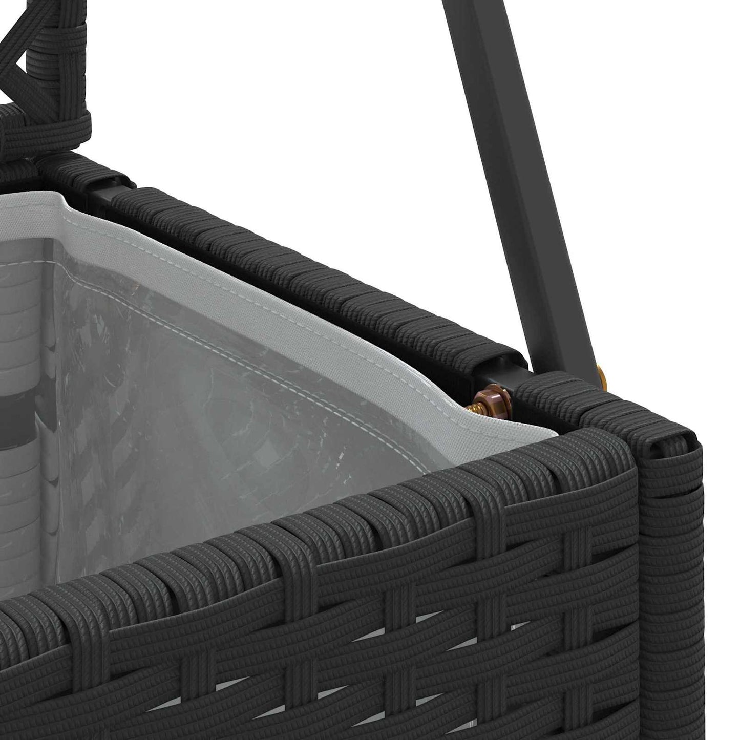 Garten-Spalier-Pflanzer Schwarz 105 x 30 x 170 cm Metall