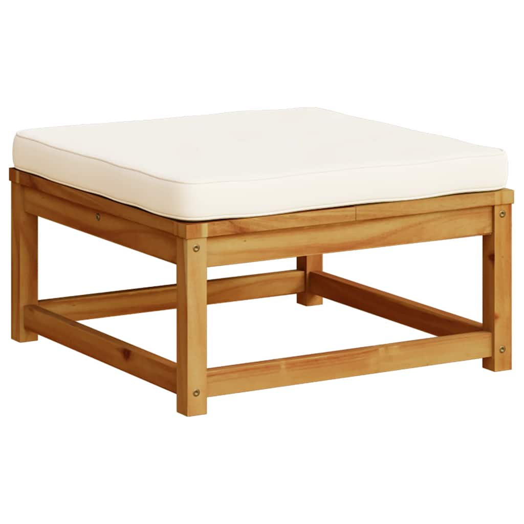 10-tlg. Garten-Lounge-Set mit Kissen Massivholz Akazie