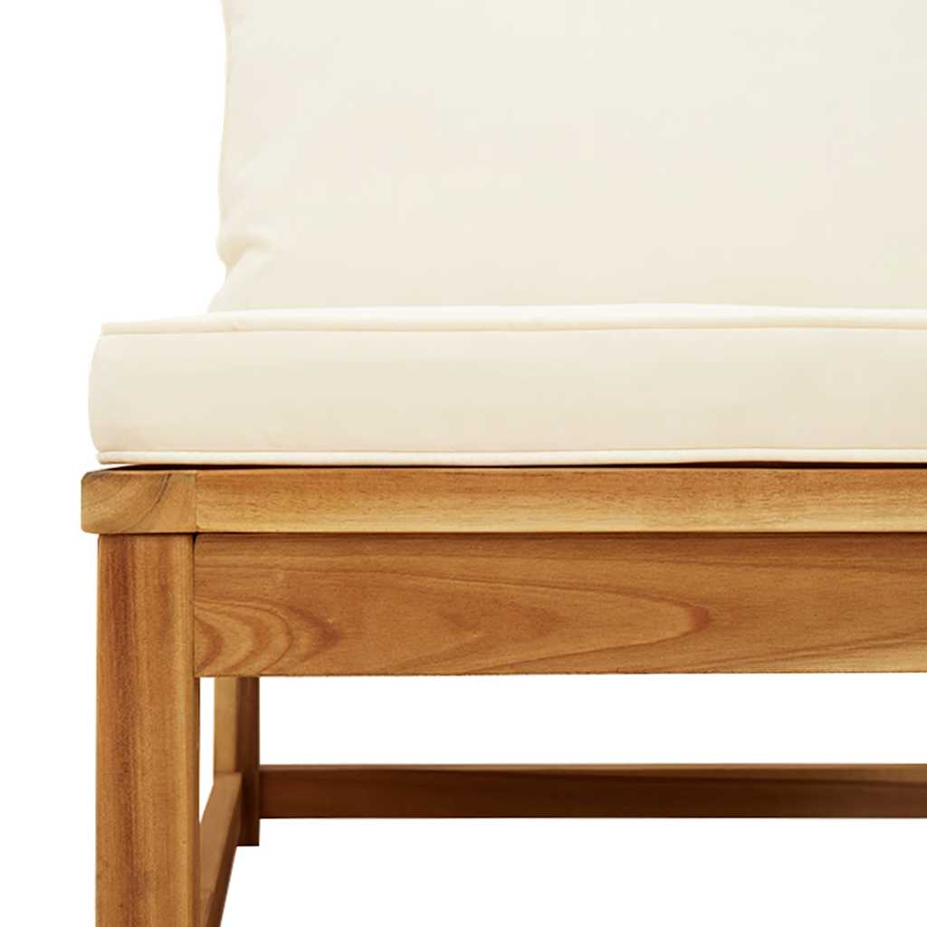 10-tlg. Garten-Lounge-Set mit Kissen Massivholz Akazie