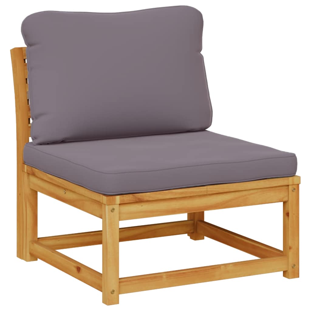 7-tlg. Garten-Lounge-Set mit Kissen Massivholz Akazie