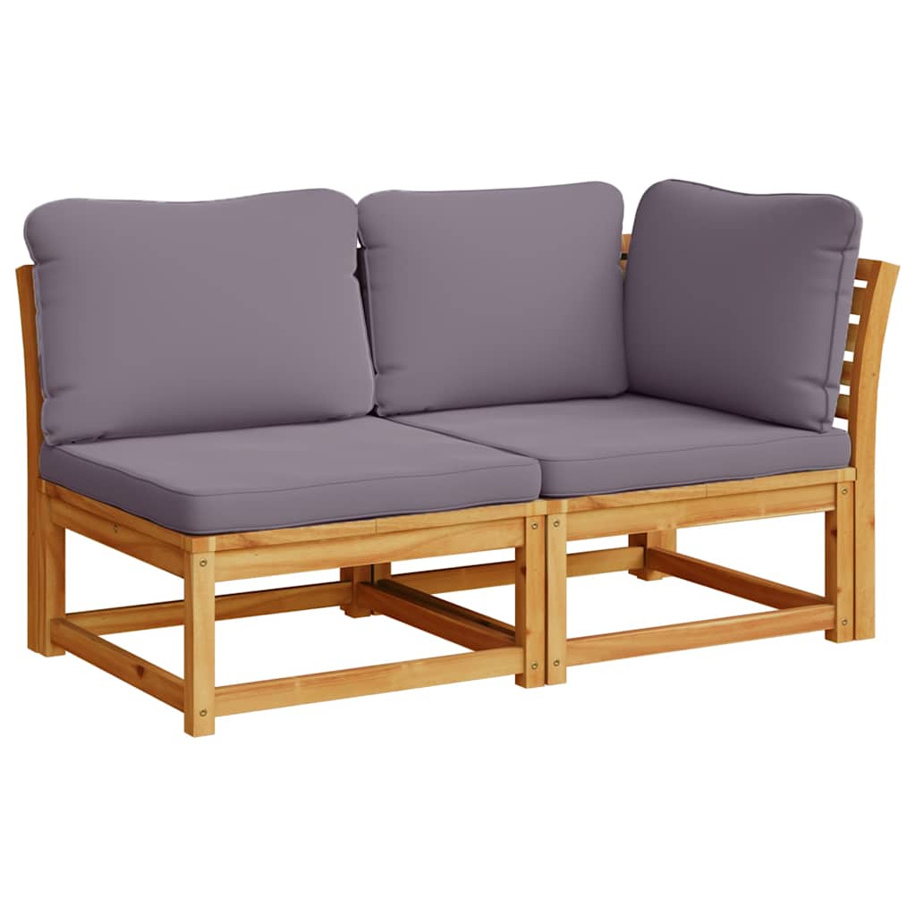 8-tlg. Garten-Lounge-Set mit Kissen Massivholz Akazie