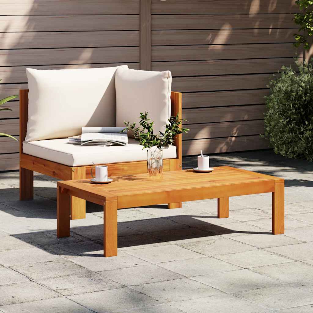 2-tlg. Garten-Sofa-Set mit Kissen Massivholz Akazie