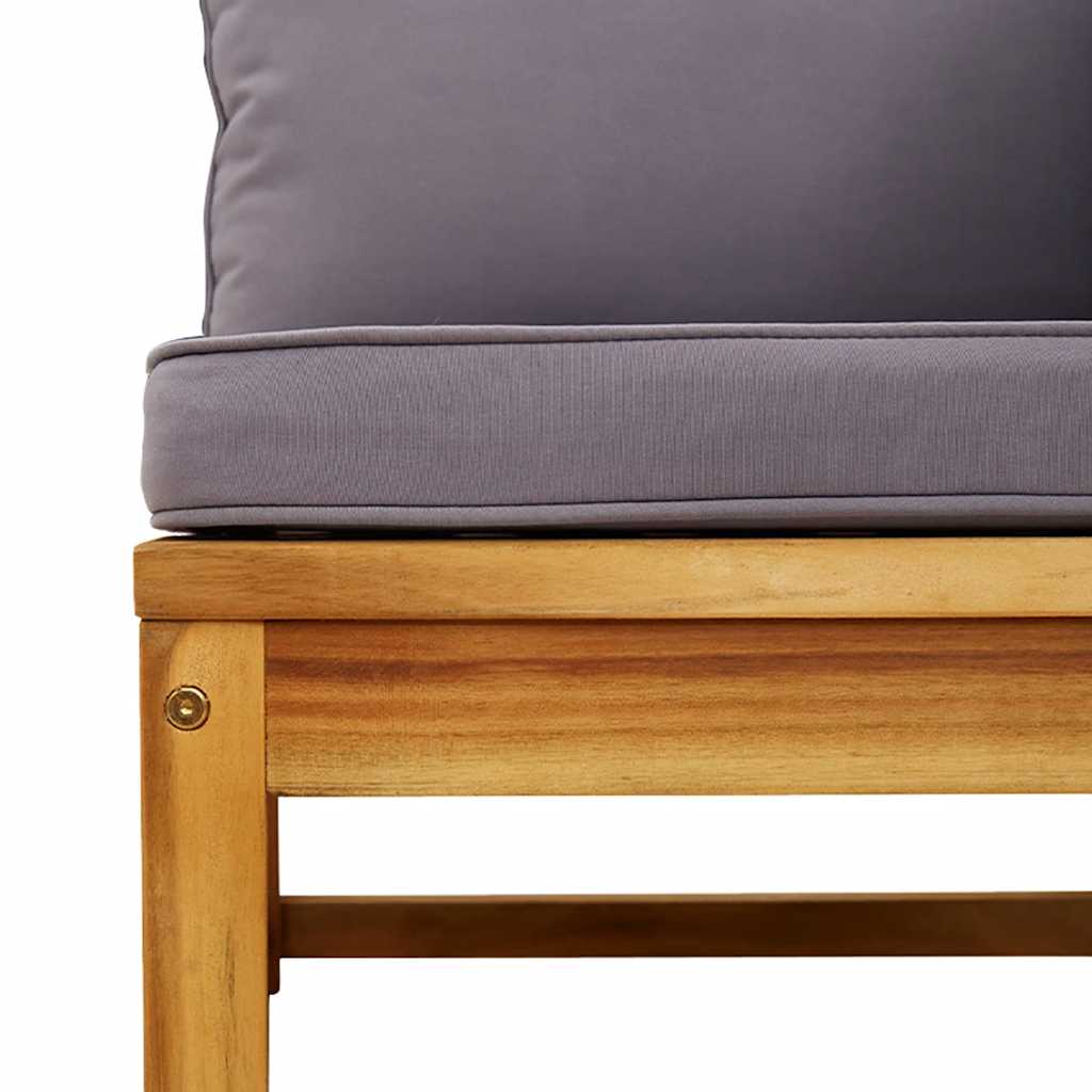 Gartensofa mit Kissen Massivholz Akazie