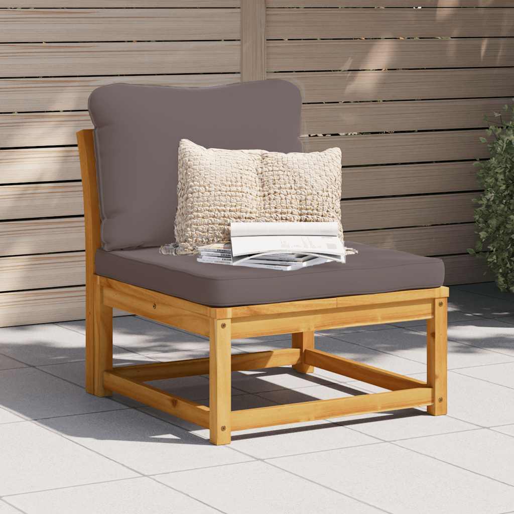 Gartensofa mit Kissen Massivholz Akazie