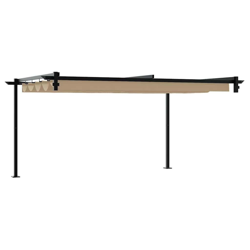 Pavillon Taupe 400 x 300 x 200 cm Polyester