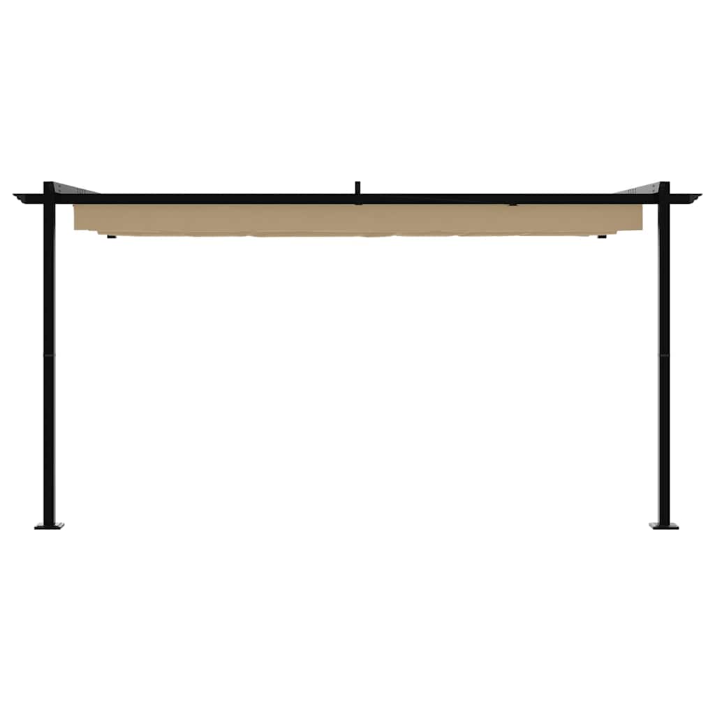 Pavillon Taupe 400 x 300 x 200 cm Polyester