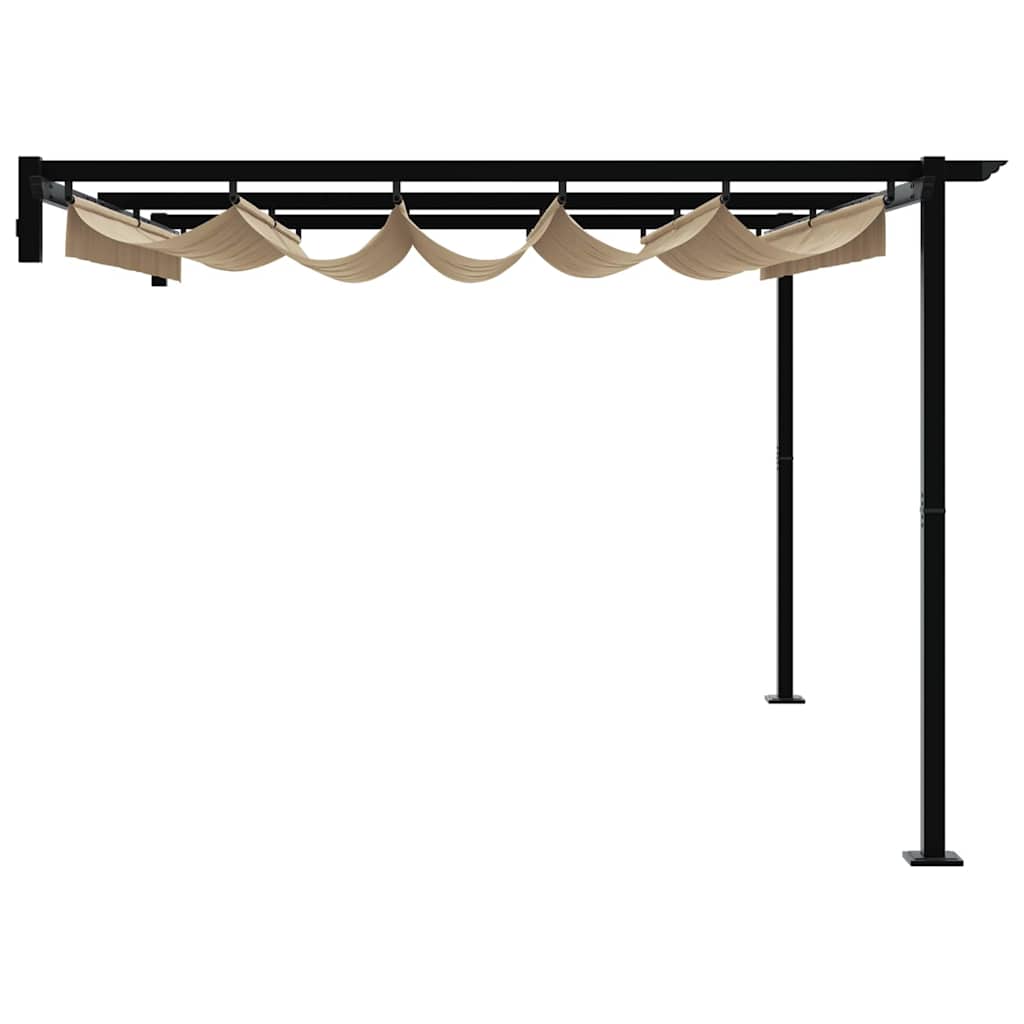 Pavillon Taupe 400 x 300 x 200 cm Polyester