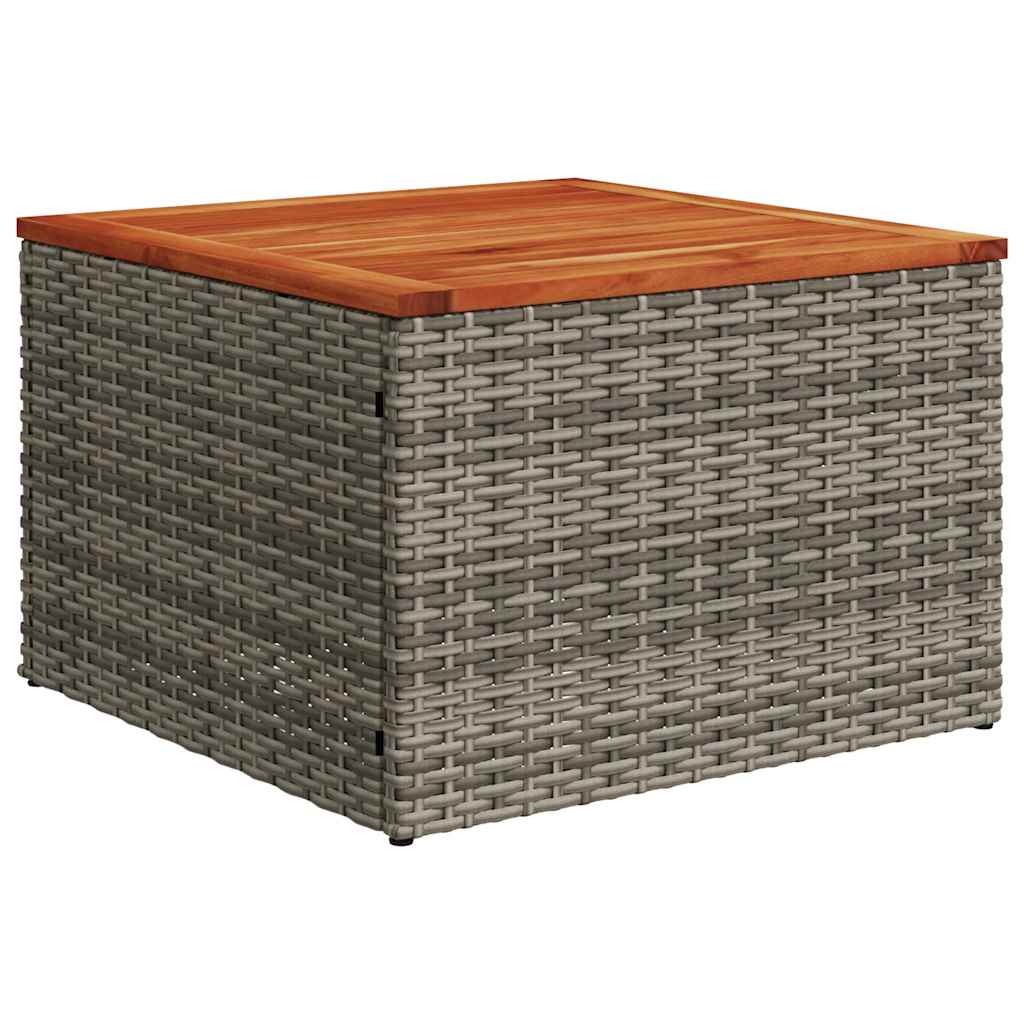 12-teiliges Gartensofa-Set mit Kissen, grau, Polyrattan