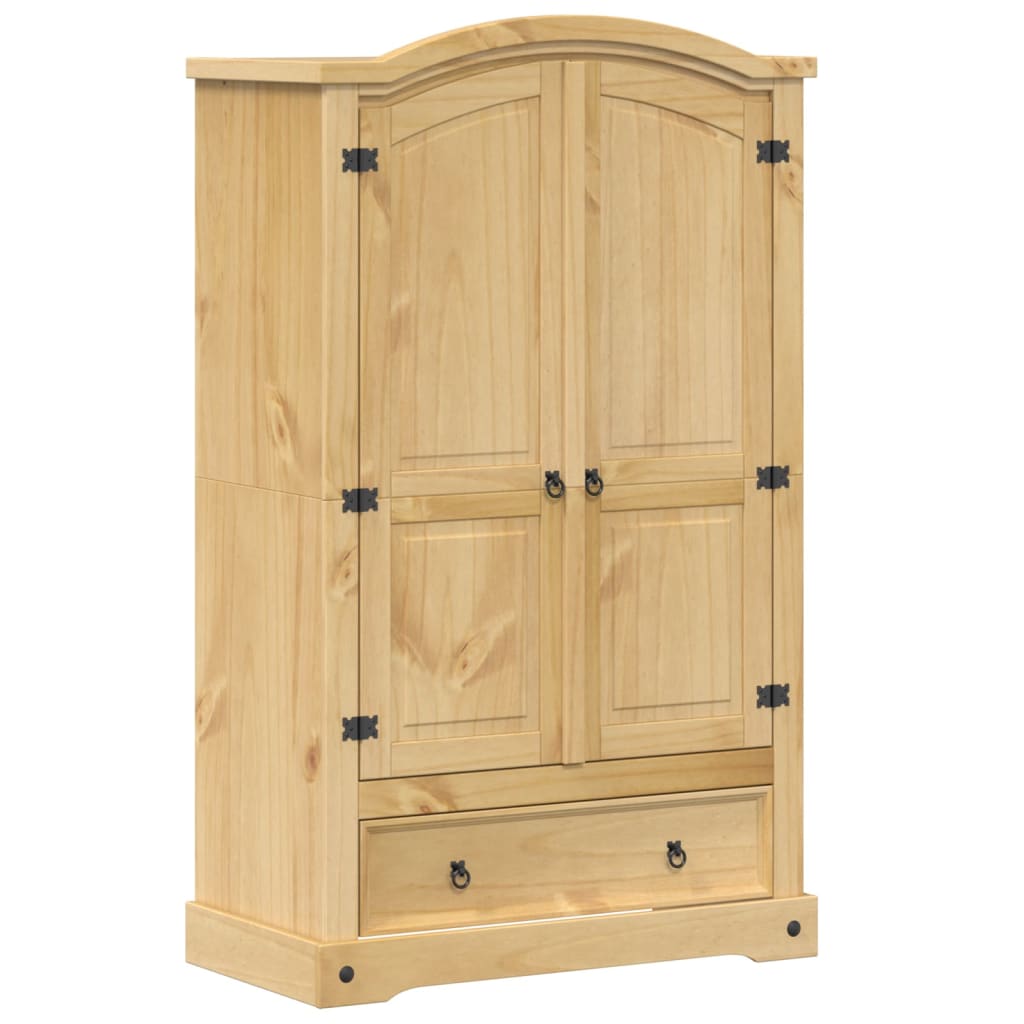 Kleiderschrank „Corona“ 101x52x170 cm Massivholz Kiefer