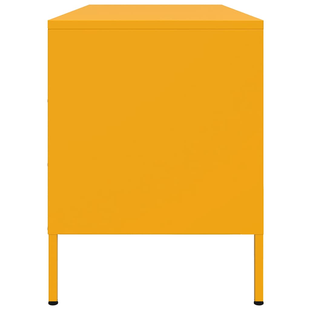 TV-Schrank Senfgelb 100,5x39x50,5 cm Stahl