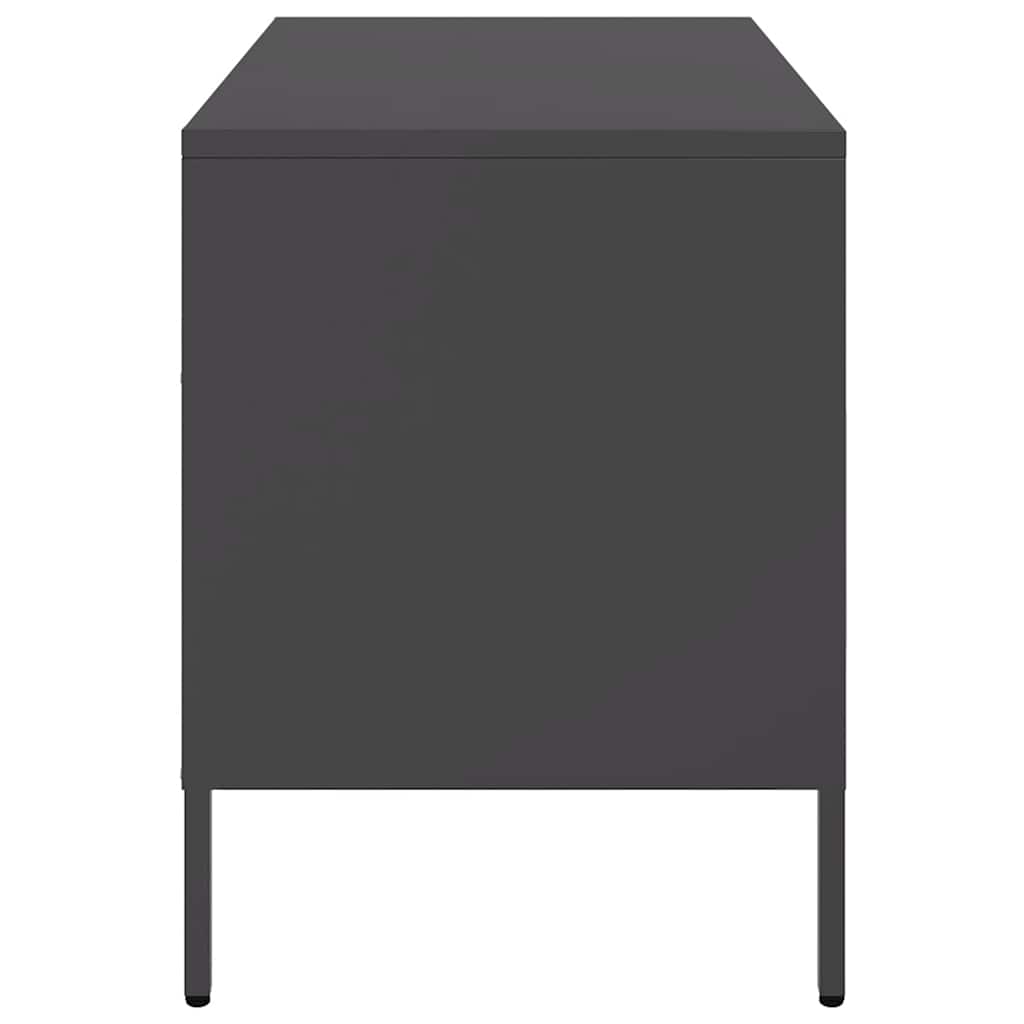 TV-Schränke 2 Stk. Schwarz 68x39x50,5 cm Stahl