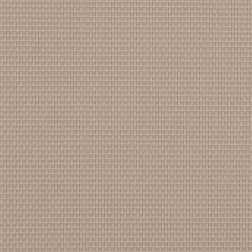 Sonnenliegen 2 Stk. mit Tisch Taupe Massivholz Akazie Textilene