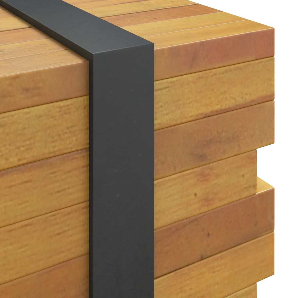 TV-Ständer Braun 110 x 30 x 30 cm Massivholz Teak
