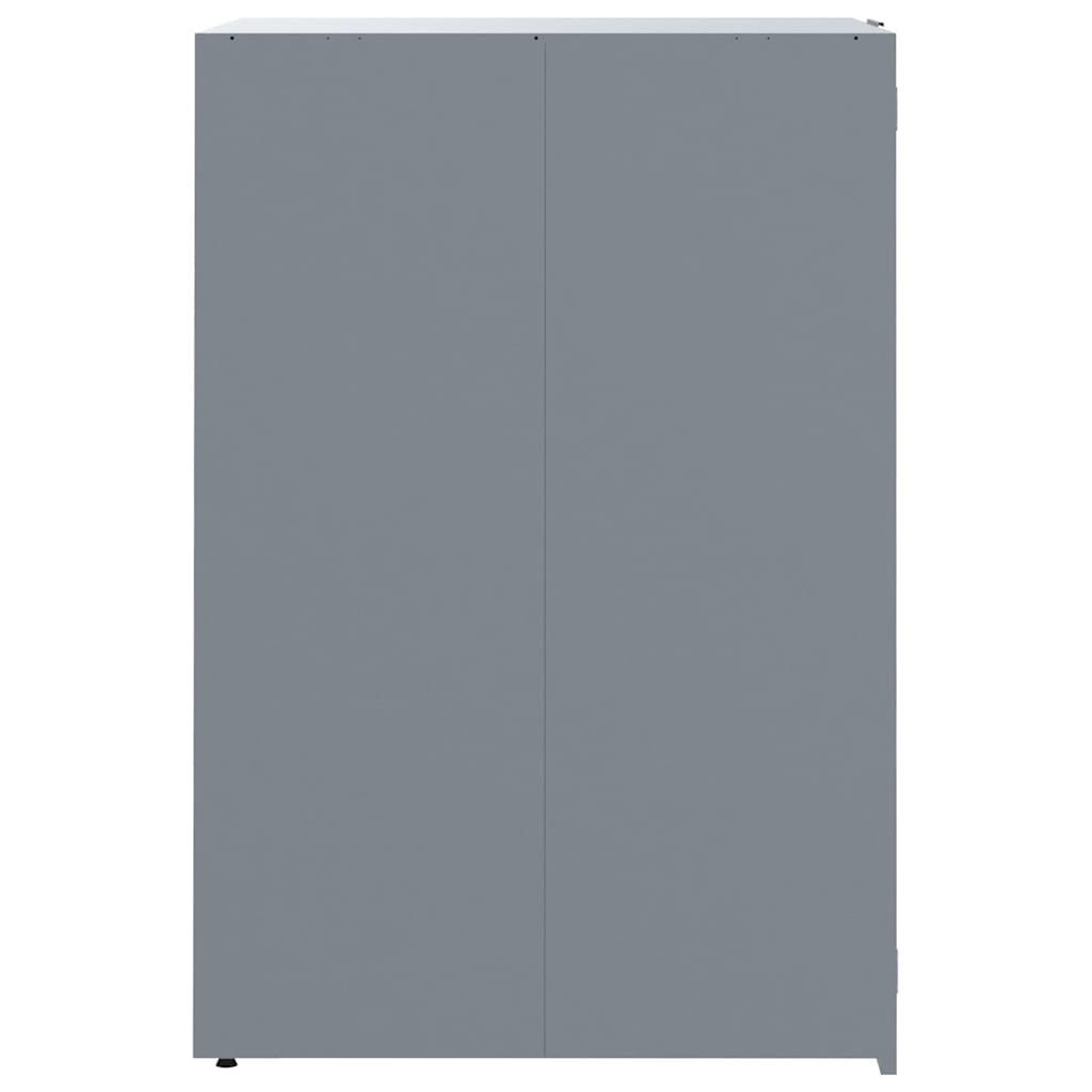 Mülltonnenbox für 1 Tonne Grau 69x79x117 cm Stahl