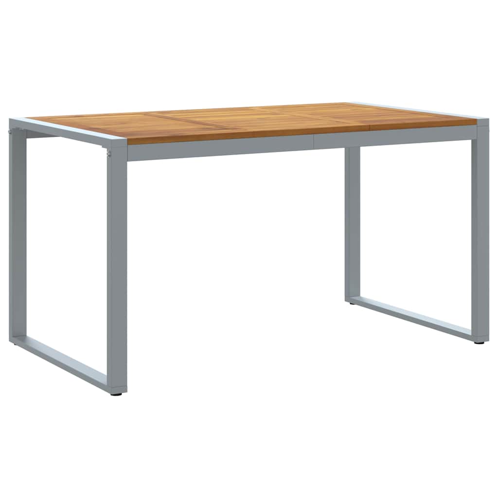 Garten Essgruppe 7 pcs Grau Massivholz Akazie