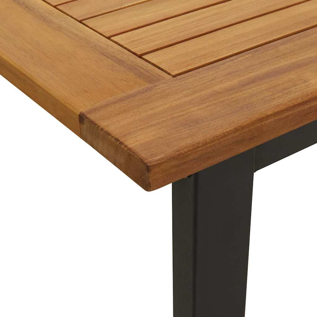 Garten Essgruppe 5 pcs Schwarz Massivholz Akazie