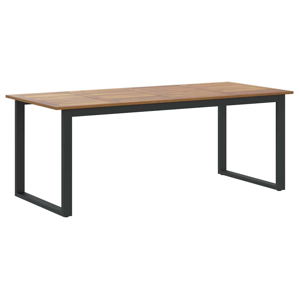 Garten Essgruppe 9 pcs Schwarz Massivholz Akazie