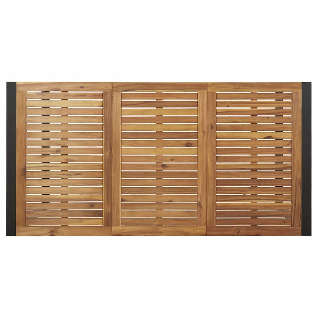 Garten Essgruppe 5 pcs Schwarz Massivholz Akazie
